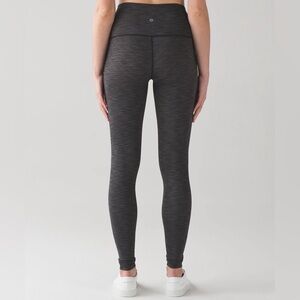 Lululemon Wunder Under High-Rise Tights – Size 8 (dark Heathered grey)